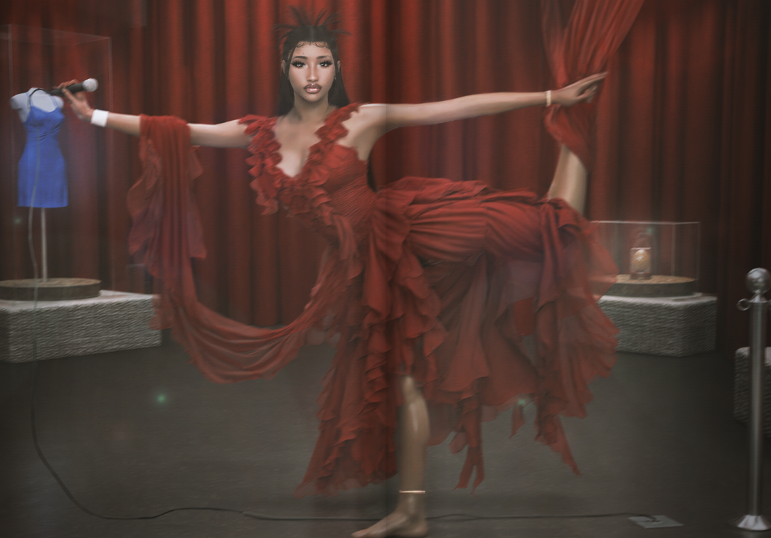 Ruffle Stage — Red